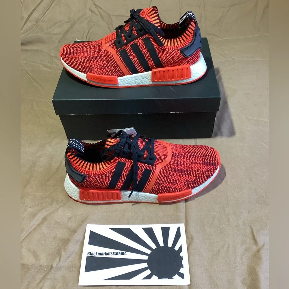 Adidas NMD_R1 Primeknit AI Camo Pack 1 of 900 Red Apple 2.0 CQ1865 Men Size 10.5